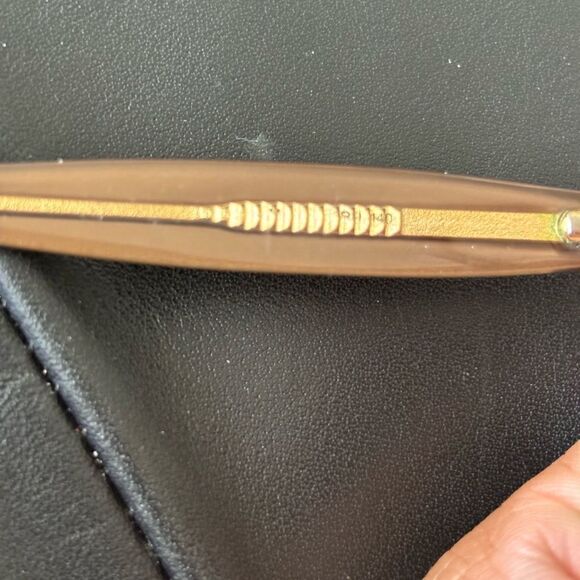 Marc Jacob’s logo glasses brown frames gold hardware classic eyewear cat eye - Picture 12 of 14